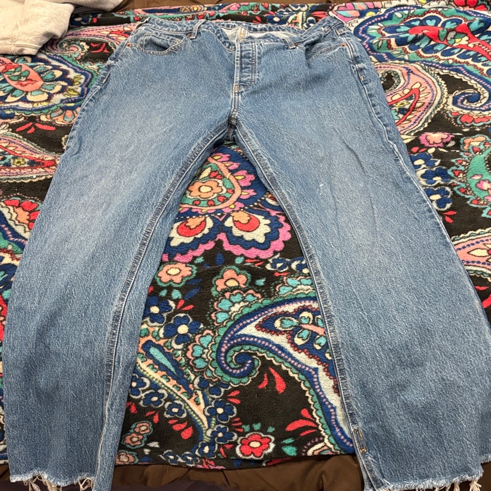 Old Navy Women's Straight Leg Blue Jeans